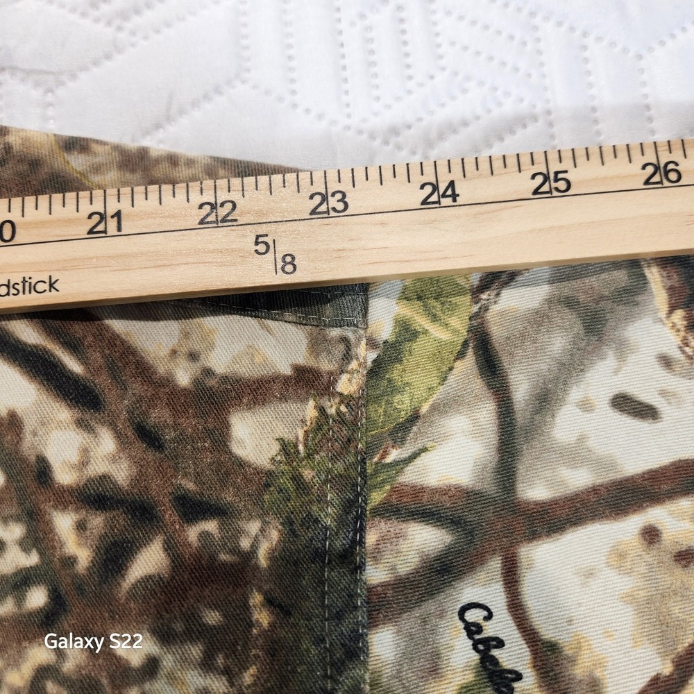 Cabelas ZONZ camo Shirt Men's Woodlands Camo Long Sleeve Button Hunt Game 3XL - Picture 15 of 16